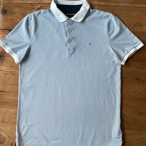 Michael Kors Men Light Blue Polo Shirt Size S excellent condition!